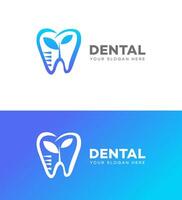 dentale logo icona marca identità cartello simbolo modello vettore
