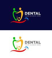 dentale logo icona marca identità cartello simbolo modello vettore