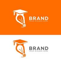 formazione scolastica logo icona marca identità cartello simbolo modello vettore