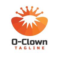 clown astratto msacot logo vettore