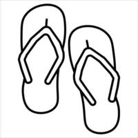 Flip flop icona vettore illustrazione simbolo