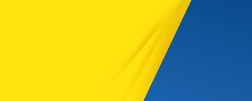 un' giallo bandiera vettore design. blu e giallo astratto sfondo moderno fricchettone futuristico grafico. giallo sfondo con strisce
