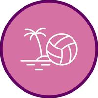 spiaggia pallavolo vettore icona