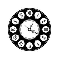 orologi retrò vecchi romani vintage orologi rotondi collezione immagini vettoriali set orologio vecchio numero illustrazione orologio romano vintage