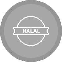 halal etichetta vettore icona