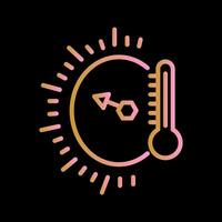temperatura indicatore vettore icona