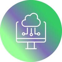 icona del vettore di cloud computing