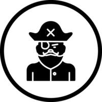maschio pirata vettore icona