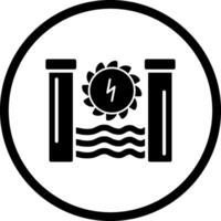 hydro energia vettore icona