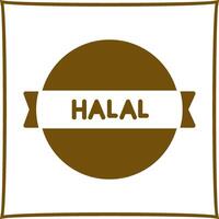 halal etichetta vettore icona