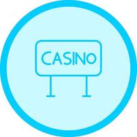 casinò cartello vettore icona