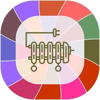 olio riscaldatore vettore icona