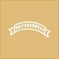 oktoberfest bandiera vettore icona