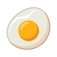 uovo piatto vettore illustrazione su bianca sfondo