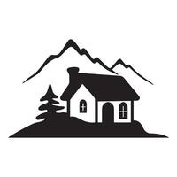 Casa nero icona isolato su bianca sfondo. vettore illustrazione design.