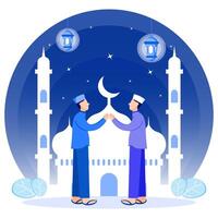 illustrazione vettore grafico cartone animato personaggio di Ramadan