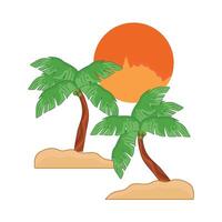 illustrazione di palma albero vettore