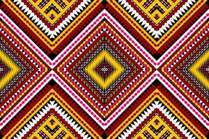 cucitura modello con un' geometrico design rosso giallo bianca nero design per Stampa tessile tappeto vettore