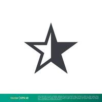 semplice stella forma icona vettore logo modello illustrazione design. vettore eps 10.
