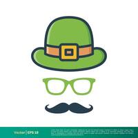 st. Patrick giorno icona vettore logo modello illustrazione design. vettore eps 10.