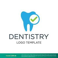 dentista, dentale cura icona vettore logo modello illustrazione design. vettore eps 10.