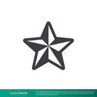 semplice stella forma icona vettore logo modello illustrazione design. vettore eps 10.