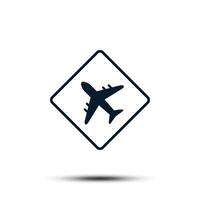aereo icona vettore modello. aeroporto cartello piatto design