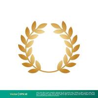 oro alloro icona vettore logo modello illustrazione design. vettore eps 10.