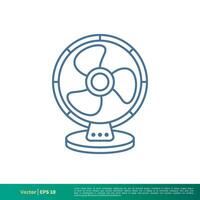 fan icona vettore logo modello illustrazione design. vettore eps 10.