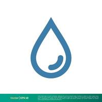 far cadere acqua icona vettore logo modello illustrazione design. vettore eps 10.