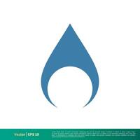 far cadere acqua icona vettore logo modello illustrazione design. vettore eps 10.