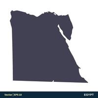 Egitto - Africa paesi carta geografica icona vettore logo modello illustrazione design. vettore eps 10.