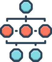 vettore colore icona per organizzazione