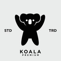 koala logo icona design modello vettore con moderno illustrazione concetto