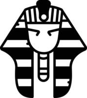 Faraone glifo e linea vettore illustrazione