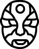 Cinese maschera vettore icona