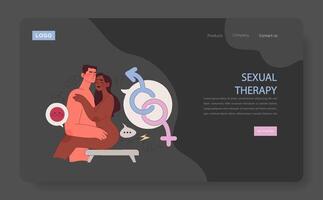 sessuale terapia concetto. vettore