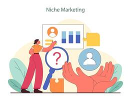 nicchia marketing analisi. vettore