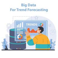 tendenza Guardando. specialista puntamento nuovo attività commerciale tendenze. previsione vettore