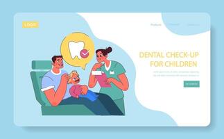 dentale verifica per bambini. vettore