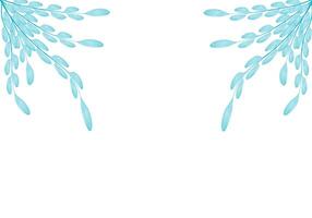 concetto piatto vettore tropicale le foglie nel cerchio floreale design telaio illustrazione su bianca sfondo.