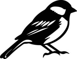 americantreesparrow nero silhouette vettore