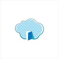 modello di progettazione del logo cloud vettore