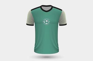realistico calcio camicia Germania casa maglia modello per calcio kit. vettore