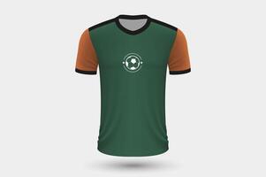 realistico calcio camicia Germania casa maglia modello per calcio kit. vettore