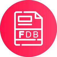fdb creativo icona design vettore