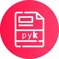 pyk creativo icona design vettore