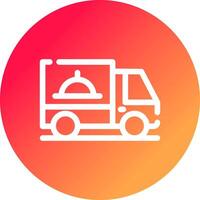 consegna furgone creativo icona design vettore