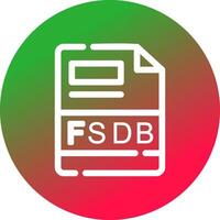 fsdb creativo icona design vettore