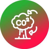 co2 creativo icona design vettore